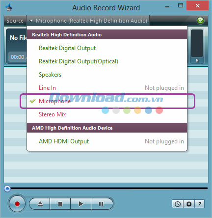 Audio Record Wizard