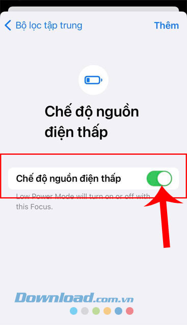 Đã bật Chế độ nguồn điện thấp