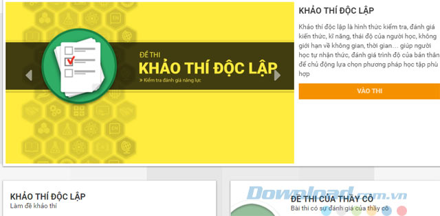 Đề thi khảo thí độc lập