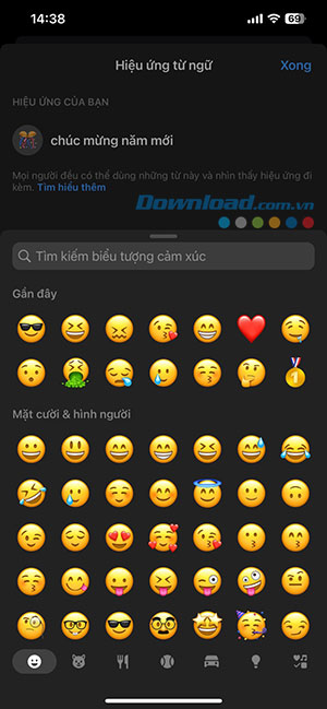 cach them hieu ung tu ngu Messenger 6*440951