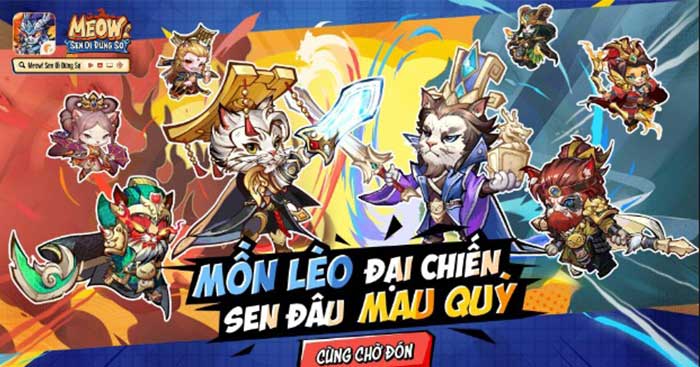 Game chiến thuật thẻ tướng sen-boss với các tướng quân mèo cực chiến - Meow! Sen Ơi Đừng Sợ