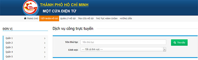 Dịch vụ công Thành phố Hồ Chí Minh