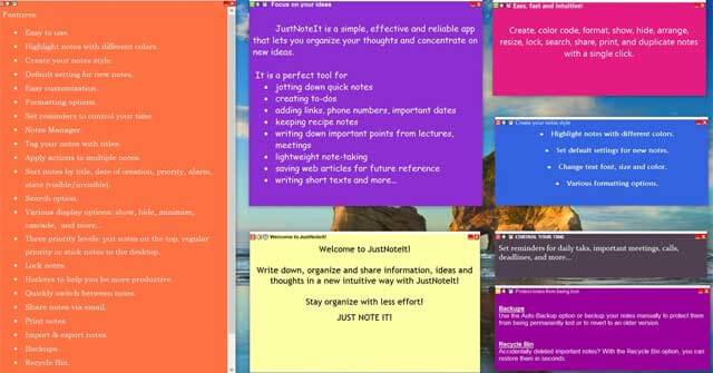 Phần mềm sticky notes chuyên nghiệp - JustNoteIt