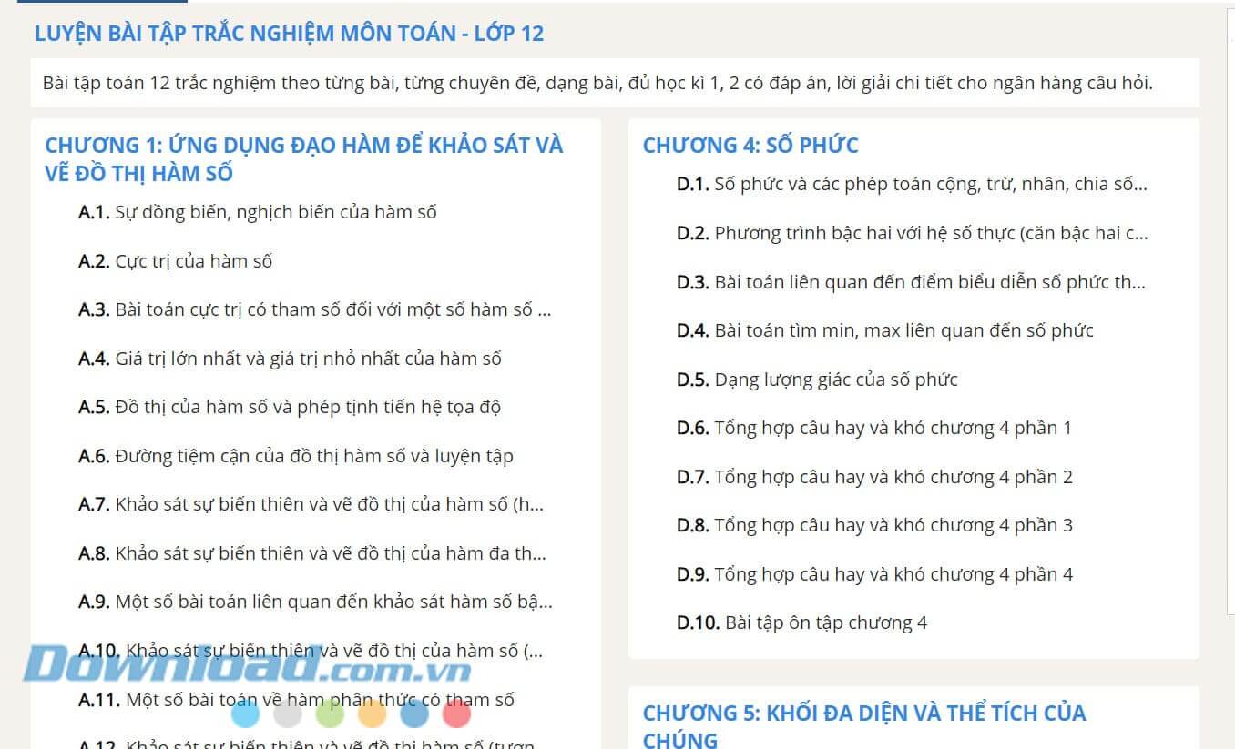 Lời giải hay cho bài tập các môn học phụ