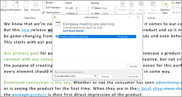 Microsoft Outlook 2019 không bao giờ nhỡ nhắc nhở email