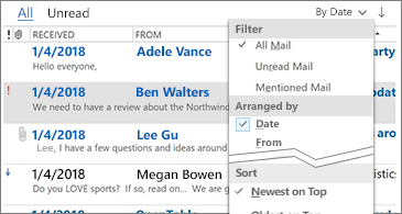 Microsoft Outlook 2019 phân loại email rõ ràng