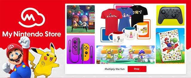 Truy cập My Nintendo Store để mua nhiều loại hàng hóa độc quyền của Nintendo