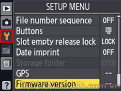 Nikon D7000 Firmware