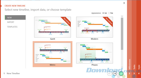 Wizard hướng dẫn tạo timeline trong Microsoft PowerPoint