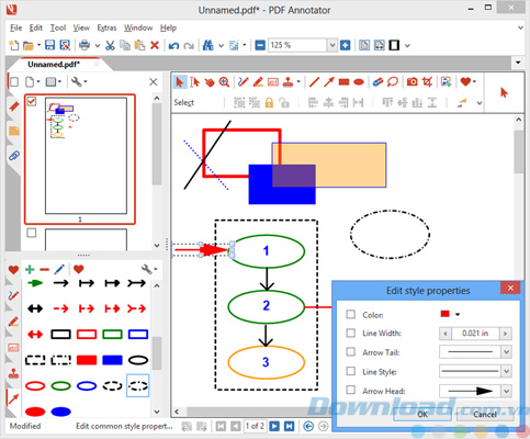 Vẽ sơ đồ trong PDF Annotator