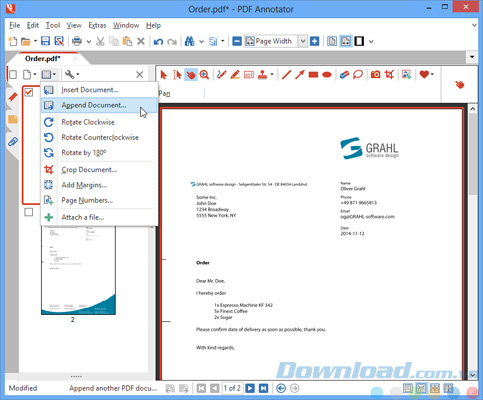 Nối file trong PDF Annotator