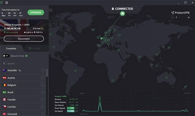 ProtonVPN là phần mềm mạng riêng ảo an toàn, miễn phí