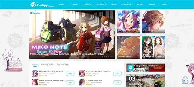 QooApp là ứng dụng giải trí chuyên về Anime, truyện tranh và game