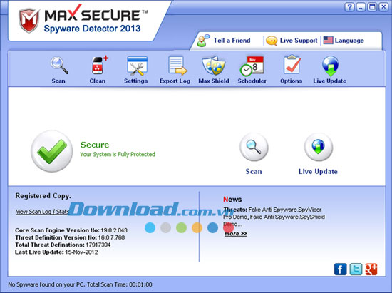 Max Secure Spyware Detector