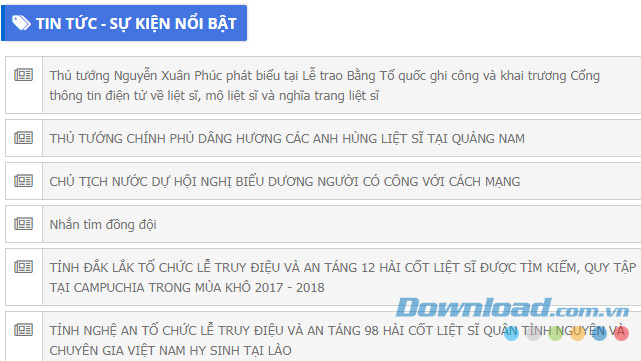 Các tin tức liên quan