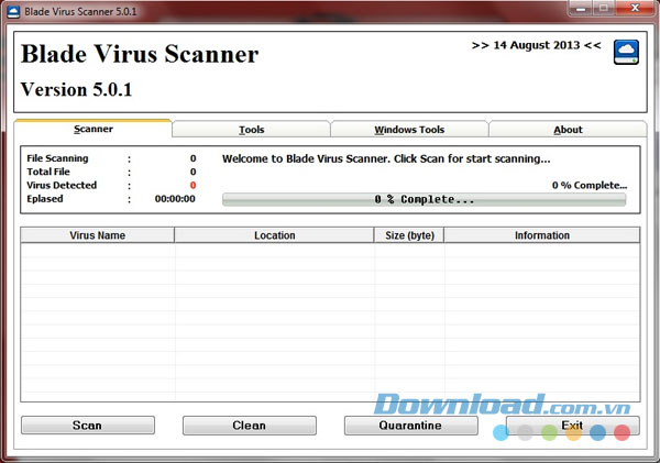 Blade Virus Scanner