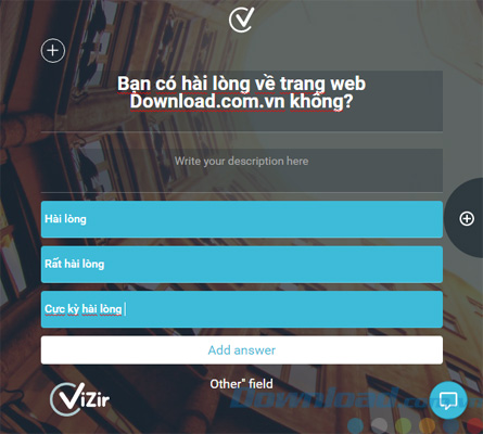 Tạo câu hỏi trong Vizir Online